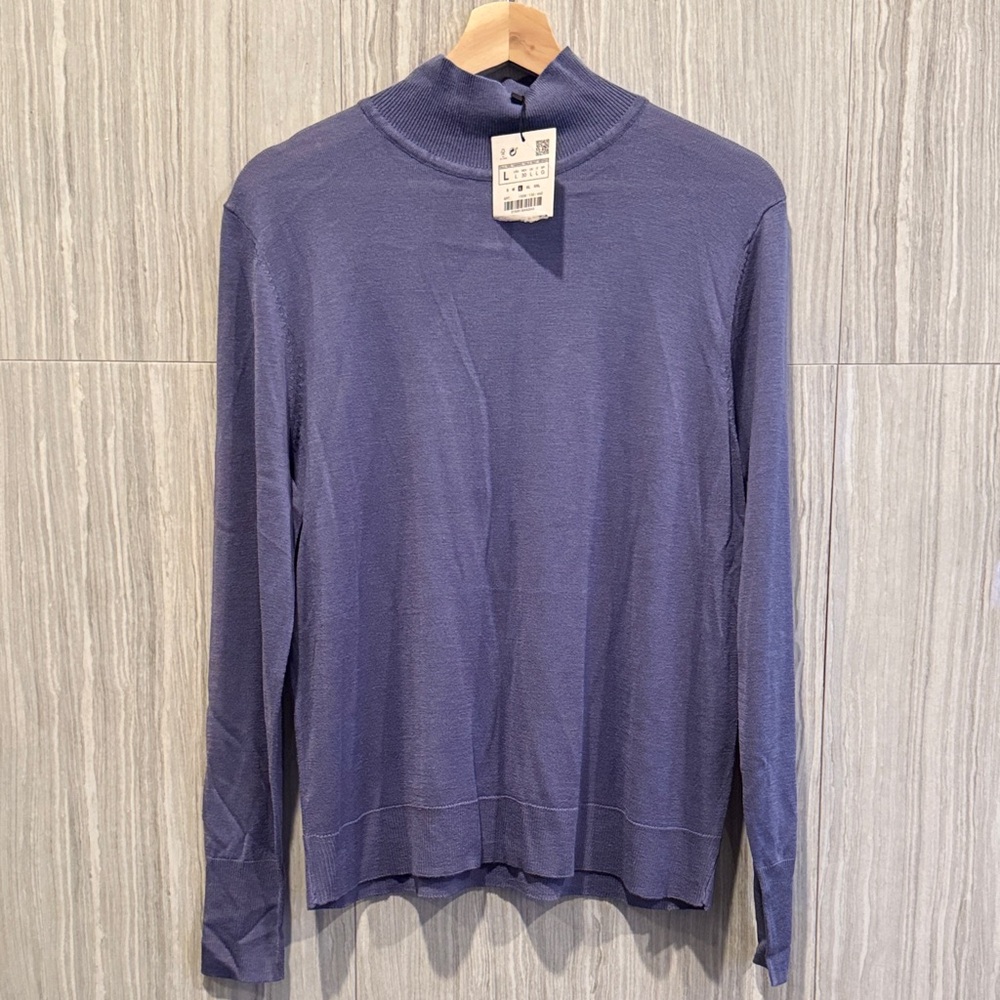 Zara Lavender Long Sleeve Turtleneck Sweater